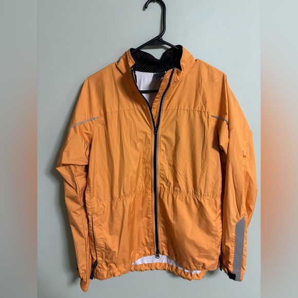 Nike Womens Vintage Y2K Full Zip Orange Windbreaker Size Medium 8-10 Lightweight - Picture 1 of 9